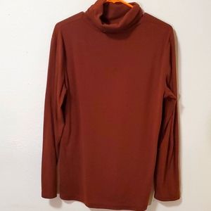 Burnt orange turtle neck